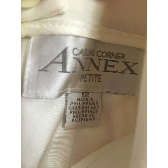 Vintage Casual Corner Women’s Two-Piece Suit in White - Picture 2 of 8